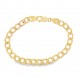 Pre Owned 9ct Mens Curb Bracelet ZB776